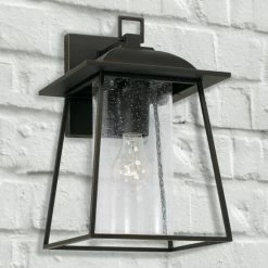Top 10 😉 Capital Lighting Durham 8.5" 1-light Outdoor Wall Lantern W/ Clear Seeded Glass Black ⌛ -Capital Lighting Shop unnamed file 351