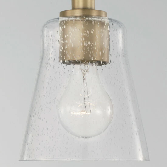 Best Sale ๐คฉ Capital Lighting Baker 1-light Mini Pendant/ Semi-Flush Mount W/ Clear Seeded Glass Aged Brass ๐ 3 Best Sale ๐คฉ Capital Lighting Baker 1-light Mini Pendant/ Semi-Flush Mount W/ Clear Seeded Glass Aged Brass ๐ - Image 3