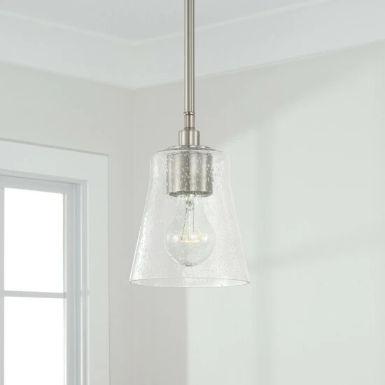 Best Sale ๐คฉ Capital Lighting Baker 1-light Mini Pendant/ Semi-Flush Mount W/ Clear Seeded Glass Aged Brass ๐ 5 Best Sale ๐คฉ Capital Lighting Baker 1-light Mini Pendant/ Semi-Flush Mount W/ Clear Seeded Glass Aged Brass ๐ - Image 5
