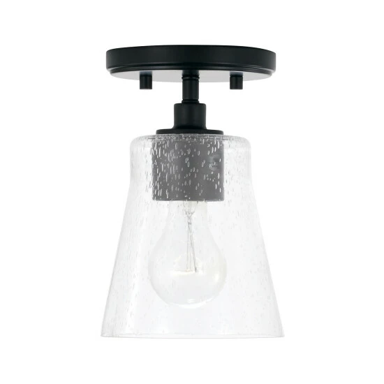 Best Sale ๐คฉ Capital Lighting Baker 1-light Mini Pendant/ Semi-Flush Mount W/ Clear Seeded Glass Aged Brass ๐ 7 Best Sale ๐คฉ Capital Lighting Baker 1-light Mini Pendant/ Semi-Flush Mount W/ Clear Seeded Glass Aged Brass ๐ - Image 7