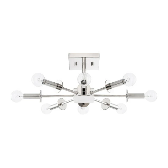 Budget โ Capital Lighting City 8-light Polished Nickel Semi-Flush Mount Fixture ๐ 1 Budget โ Capital Lighting City 8-light Polished Nickel Semi-Flush Mount Fixture ๐