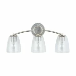Promo 💯 Capital Lighting Oran 3-light Antique Silver Bath/ Vanity Fixture W/ Clear Seeded Glass ⌛ -Capital Lighting Shop unnamed file 375