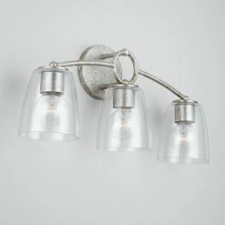 Promo 💯 Capital Lighting Oran 3-light Antique Silver Bath/ Vanity Fixture W/ Clear Seeded Glass ⌛ -Capital Lighting Shop unnamed file 376