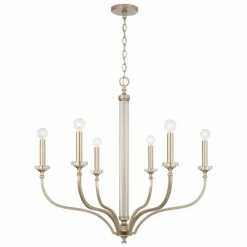 Flash Sale 💯 Capital Lighting Breigh 6-light Brushed Champagne Medium Chandelier 🛒