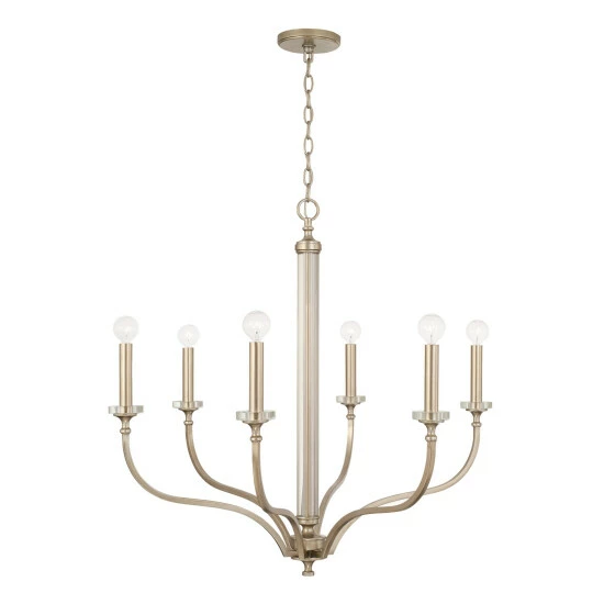 Flash Sale ๐ฏ Capital Lighting Breigh 6-light Brushed Champagne Medium Chandelier ๐ 5 Flash Sale ๐ฏ Capital Lighting Breigh 6-light Brushed Champagne Medium Chandelier ๐ - Image 5