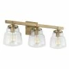 Best reviews of ✔️ Capital Lighting Dillon 3-light 26-inch Bath/ Vanity Fixture W/ Clear Glass Matte Black 🥰