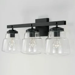 Best reviews of ✔️ Capital Lighting Dillon 3-light 26-inch Bath/ Vanity Fixture W/ Clear Glass Matte Black 🥰 -Capital Lighting Shop unnamed file 398
