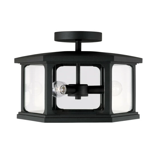 Best Pirce ๐ Capital Lighting Walton 3-light Outdoor Semi-Flush Mount Black ๐ 1 Best Pirce ๐ Capital Lighting Walton 3-light Outdoor Semi-Flush Mount Black ๐