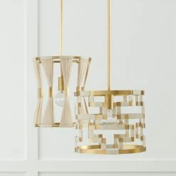 Deals ❤️ Capital Lighting Hala 13.5" 1-light Patinaed Brass/ Bleached Natural Jute Pendant ✔️ -Capital Lighting Shop unnamed file 436