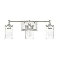 Outlet ✔️ Capital Lighting Camden 3-light Polished Nickel Bath Fixture 🔔