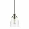 Flash Sale 😉 Capital Lighting Urban 1-light Mini Pendant W/ Clear Glass Matte Black ✔️