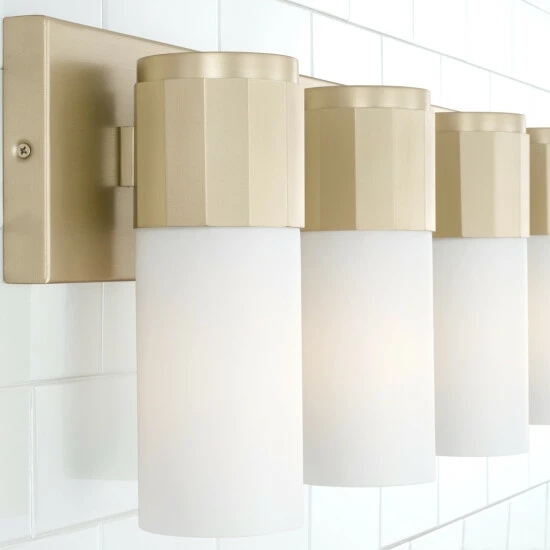 Best deal β Capital Lighting Sutton 4-light Soft Gold Bath/ Vanity Fixture W/ Soft White Glass π₯ 6 Best deal β Capital Lighting Sutton 4-light Soft Gold Bath/ Vanity Fixture W/ Soft White Glass π₯ - Image 6