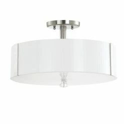 Best reviews of 😉 Capital Lighting Alisa 3-light Polished Nickel Semi-Flush Mount - Polished Nickel - Polished Nickel 😀
