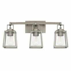 Best deal 🔥 Capital Lighting Kenner 3-light Antique Nickel Bath/Vanity Fixture - Antique Nickel 🧨