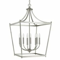 Brand new ❤️ Capital Lighting Stanton 8- Light Hanging Foyer Pendant Brushed Nickel 💯