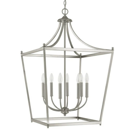 Brand new ❤️ Capital Lighting Stanton 8- Light Hanging Foyer Pendant Brushed Nickel 💯 2 Brand new ❤️ Capital Lighting Stanton 8- Light Hanging Foyer Pendant Brushed Nickel 💯 - Image 2