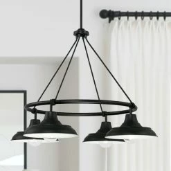 Best Pirce โจ Capital Lighting Jones 32" 4-light Black/ White Shaded Chandelier ๐ 8 Best Pirce โจ Capital Lighting Jones 32" 4-light Black/ White Shaded Chandelier ๐ -Capital Lighting Shop unnamed file 531
