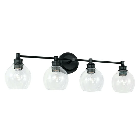 Promo โจ Capital Lighting Mid-Century 32-inch 4-light Bath/ Vanity Fixture W/ Clear Glass Polished Nickel ๐ 2 Promo โจ Capital Lighting Mid-Century 32-inch 4-light Bath/ Vanity Fixture W/ Clear Glass Polished Nickel ๐ - Image 2