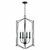 Brand new 🎉 Capital Lighting Bentley 19" 4-light Black Iron Foyer Pendant ✔️