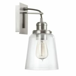 Outlet ✨ Capital Lighting Urban 1-light Wall Sconce W/ Clear Glass Matte Black 🎁