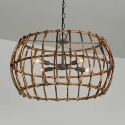 Coupon 🛒 Capital Lighting Sanibel 4-light Blazed Rattan/ Nordic Grey Hanging Pendant 🌟 -Capital Lighting Shop unnamed file 580