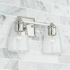 Buy 🔔 Capital Lighting Laurent Polished Nickel Bath/ Vanity Fixture W/ Clear Glass & Crystal Finials 🛒 -Capital Lighting Shop unnamed file 594