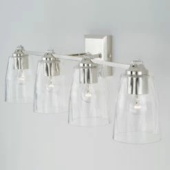 Buy 🔔 Capital Lighting Laurent Polished Nickel Bath/ Vanity Fixture W/ Clear Glass & Crystal Finials 🛒 -Capital Lighting Shop unnamed file 597