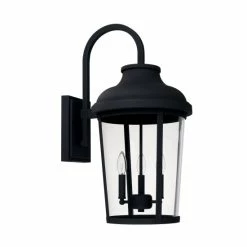 Cheap ❤️ Capital Lighting Dunbar 3-light Black Outdoor Wall Lantern ⭐