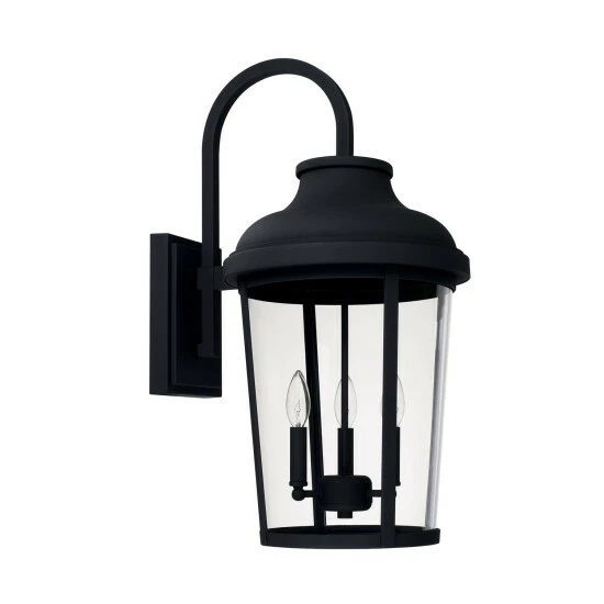 Cheap ❤️ Capital Lighting Dunbar 3-light Black Outdoor Wall Lantern ⭐ 1 Cheap ❤️ Capital Lighting Dunbar 3-light Black Outdoor Wall Lantern ⭐