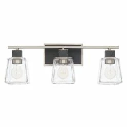 Budget 🌟 Capital Lighting Tux 3-light Black Tie Bath/Vanity Fixture 🛒