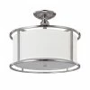 Discount 🛒 Capital Lighting Midtown 3-light Polished Nickel Semi-Flush Mount - Polished Nickel - Polished Nickel 🎁