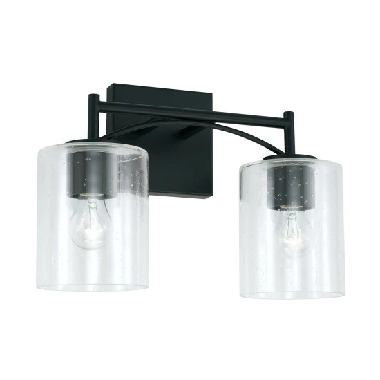 Best deal ๐ Capital Lighting Peyton Matte Black Bath/ Vanity Fixture W/ Clear Seeded Glass ๐ 1 Best deal ๐ Capital Lighting Peyton Matte Black Bath/ Vanity Fixture W/ Clear Seeded Glass ๐