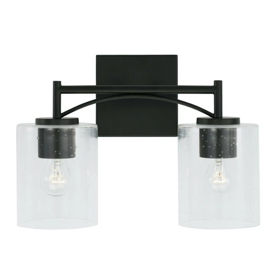 Best deal ๐ Capital Lighting Peyton Matte Black Bath/ Vanity Fixture W/ Clear Seeded Glass ๐ 4 Best deal ๐ Capital Lighting Peyton Matte Black Bath/ Vanity Fixture W/ Clear Seeded Glass ๐ - Image 4