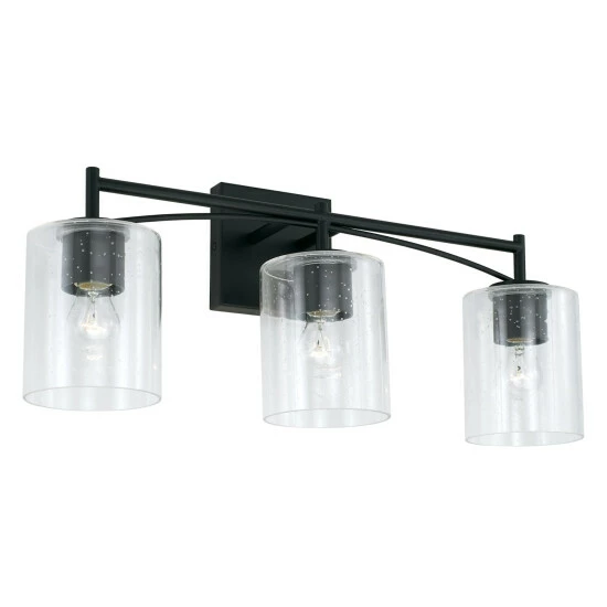 Best deal ๐ Capital Lighting Peyton Matte Black Bath/ Vanity Fixture W/ Clear Seeded Glass ๐ 5 Best deal ๐ Capital Lighting Peyton Matte Black Bath/ Vanity Fixture W/ Clear Seeded Glass ๐ - Image 5