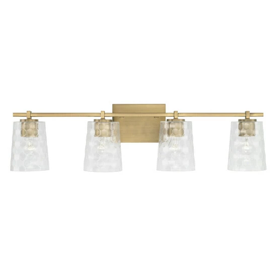 Top 10 🧨 Capital Lighting 4-light 32.75-inch Bath/ Vanity Fixture W/ Clear Honeycomb Glass Aged Brass ⭐ 4 Top 10 🧨 Capital Lighting 4-light 32.75-inch Bath/ Vanity Fixture W/ Clear Honeycomb Glass Aged Brass ⭐ - Image 4