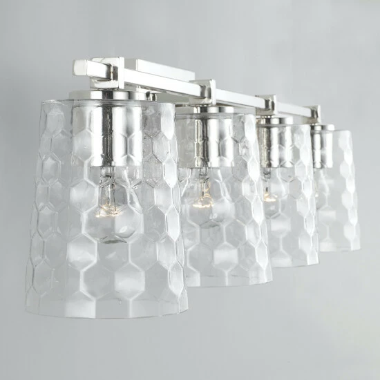 Top 10 🧨 Capital Lighting 4-light 32.75-inch Bath/ Vanity Fixture W/ Clear Honeycomb Glass Aged Brass ⭐ 6 Top 10 🧨 Capital Lighting 4-light 32.75-inch Bath/ Vanity Fixture W/ Clear Honeycomb Glass Aged Brass ⭐ - Image 6