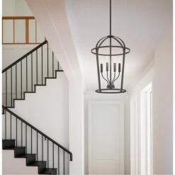 Coupon 🔥 Capital Lighting Greyson 4-Light Foyer Pendant Matte Black 🎉 -Capital Lighting Shop unnamed file 642