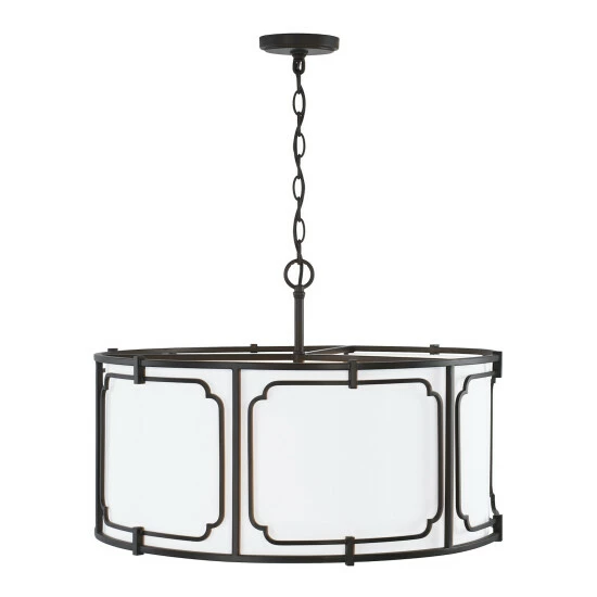 Brand new ⌛ Capital Lighting Merrick 25" 4-light Cage Pendant Old Bronze 🛒 7 Brand new ⌛ Capital Lighting Merrick 25" 4-light Cage Pendant Old Bronze 🛒 - Image 7