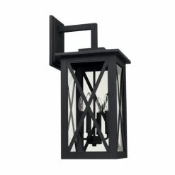 Outlet 😉 Capital Lighting Avondale 4-light Black Outdoor Wall Lantern ⌛