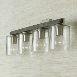 New 🔔 Capital Lighting Sawyer 4-light Carbon Grey/ Matte Nickel Bath/ Vanity Fixture 😀 -Capital Lighting Shop unnamed file 687