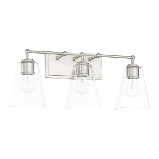 Buy ✨ Capital Lighting Brushed Nickel 3-light Bath/ Vanity Fixture ⌛ 1 Buy ✨ Capital Lighting Brushed Nickel 3-light Bath/ Vanity Fixture ⌛