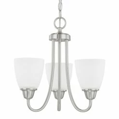 Best Pirce 🎉 Capital Lighting Trenton 3-light Brushed Nickel Chandelier - Brushed Nickel 😍