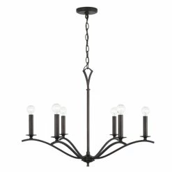 Hot Sale ⭐ Capital Lighting Jaymes 29.75" 6-light Old Bronze Chandelier 🤩