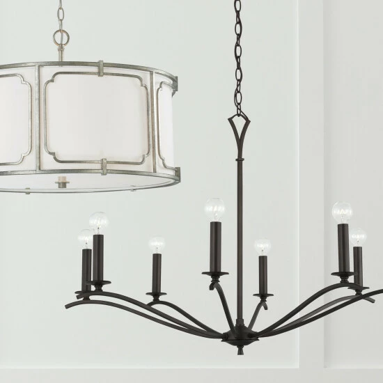 Hot Sale ⭐ Capital Lighting Jaymes 29.75" 6-light Old Bronze Chandelier 🤩 3 Hot Sale ⭐ Capital Lighting Jaymes 29.75" 6-light Old Bronze Chandelier 🤩 - Image 3