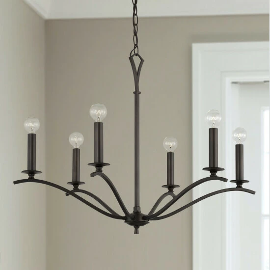 Hot Sale ⭐ Capital Lighting Jaymes 29.75" 6-light Old Bronze Chandelier 🤩 5 Hot Sale ⭐ Capital Lighting Jaymes 29.75" 6-light Old Bronze Chandelier 🤩 - Image 5