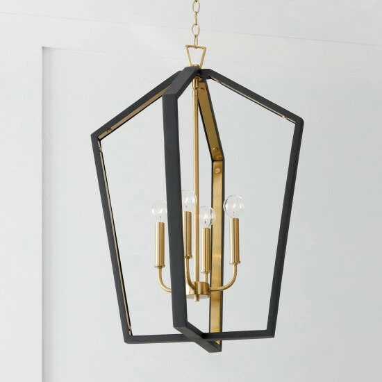 Best reviews of π Capital Lighting Maren 4-light Pendant W/ Handcrafted Mango Wood Flat White/ Matte Brass π― 2 Best reviews of π Capital Lighting Maren 4-light Pendant W/ Handcrafted Mango Wood Flat White/ Matte Brass π― - Image 2