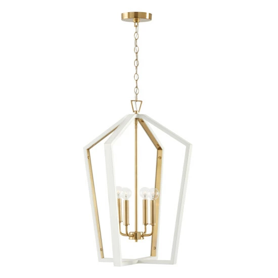 Best reviews of π Capital Lighting Maren 4-light Pendant W/ Handcrafted Mango Wood Flat White/ Matte Brass π― 5 Best reviews of π Capital Lighting Maren 4-light Pendant W/ Handcrafted Mango Wood Flat White/ Matte Brass π― - Image 5