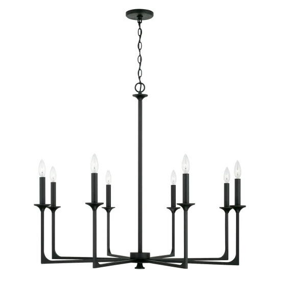 Best Sale ✔️ Capital Lighting Clint 37.75" 8-light Black Iron Chandelier ❤️ 1 Best Sale ✔️ Capital Lighting Clint 37.75" 8-light Black Iron Chandelier ❤️