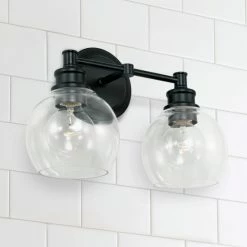 Wholesale ❤️ Capital Lighting Mid Century Bath/ Vanity Fixture W/ Clear Glass Matte Black ⭐ -Capital Lighting Shop unnamed file 743