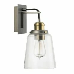 Buy 👍 Capital Lighting Urban 1-light Graphite With Aged Brass Wall Sconce 💯